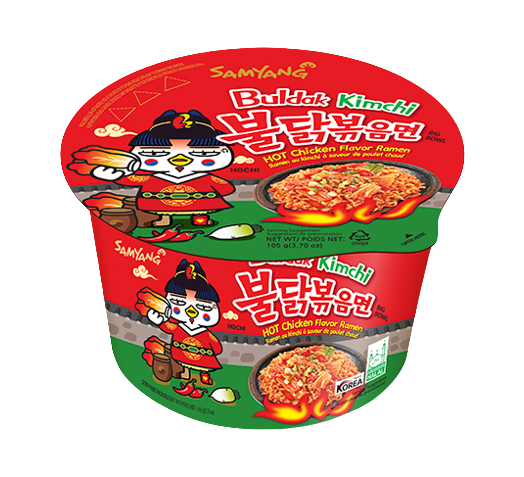 Tallarines instantáneos con kimchi Bowl Samyang