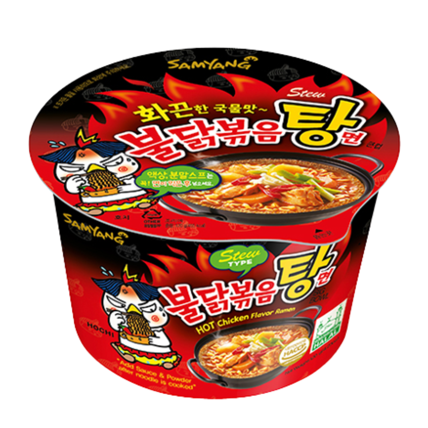 Tallarines instantáneos de pollo picante cup 120g Samyang