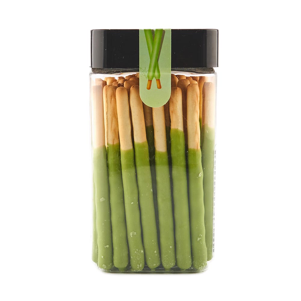 Palitos de galleta sabor matcha 158g