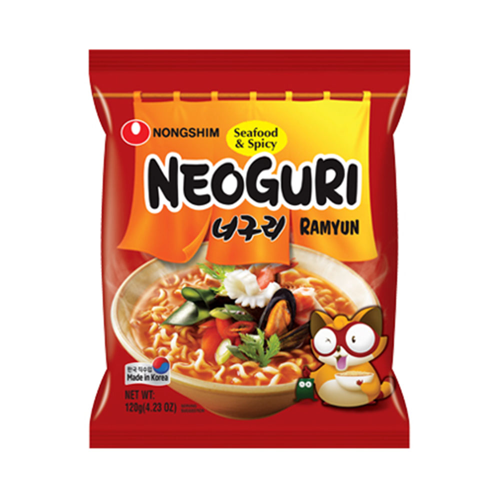 Udon coreano neoguri sabor marisco picante 120g Nongshim